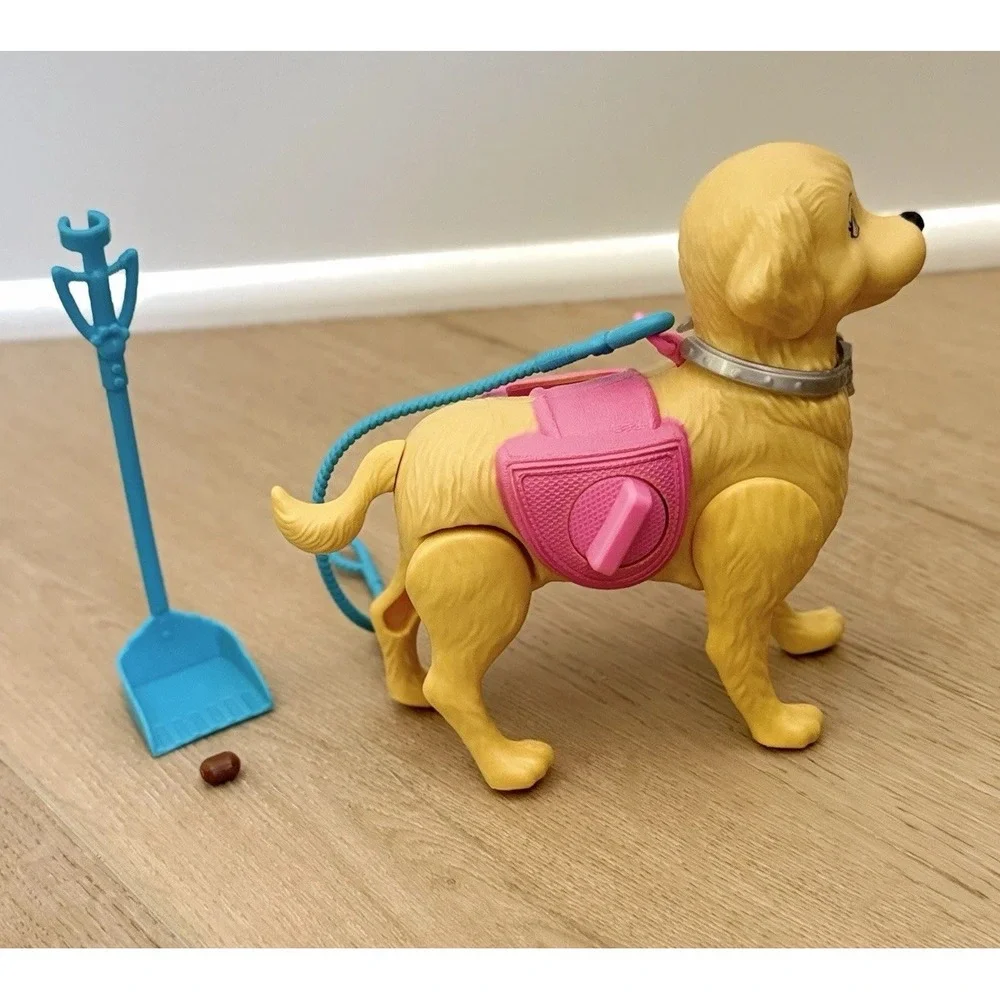 Mattel Barbie Wind Up Walk & Potty Pup Golden Retriever Dog Toy